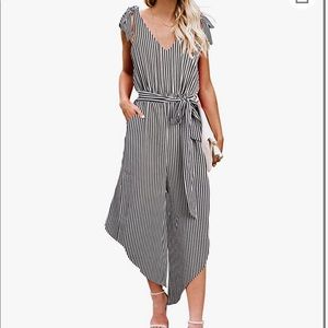 Stripped Jumpsuit